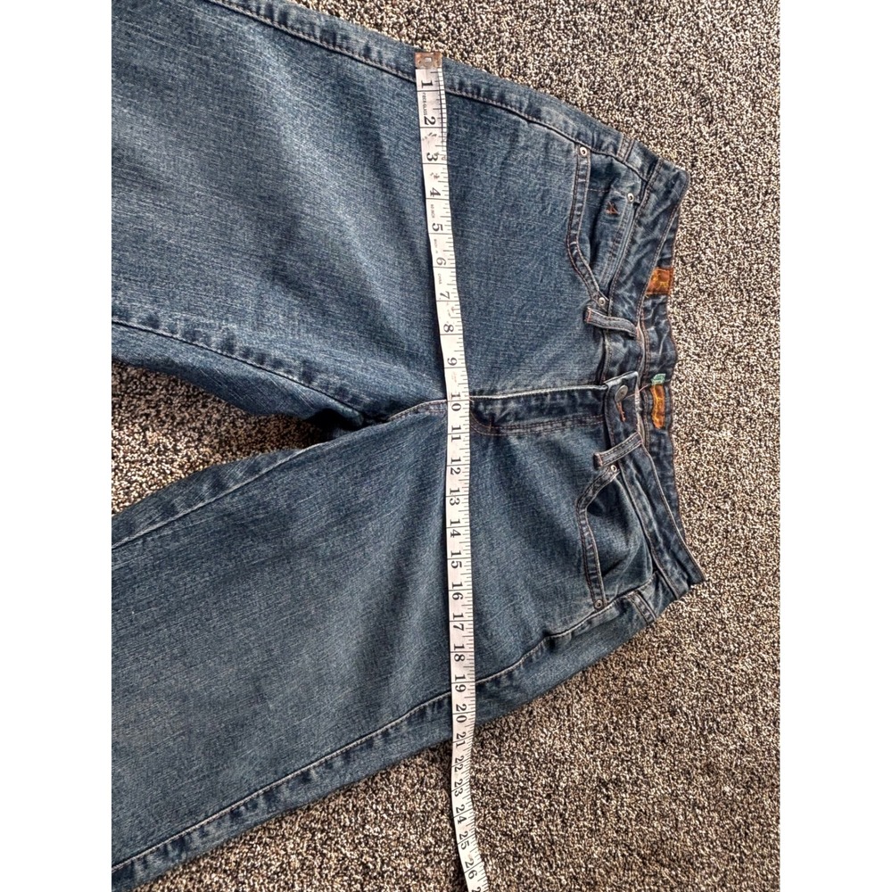 Aura WRANGLER Bootcut vintage Jeans Dark Wash Denim Pockets Women's 10Petite - Picture 10 of 14